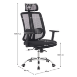 Casa si Gradina - Mobilier - Scaune si fotolii - Scaune - Fotoliu de birou, negru/crom, portanta 150 kg, DUVAL - Infinity.ro