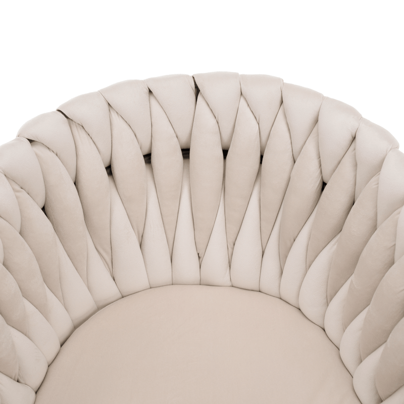 Casa si Gradina - Mobilier - Scaune si fotolii - Scaune - Scaun de bucatarie, bej deschis tesatura velvet/negru, BLER - Infinity.ro