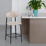Casa si Gradina - Mobilier - Scaune si fotolii - Scaune - Scaun de bar, tesatura bej/negru, ZAJDA TYP 2 - Infinity.ro