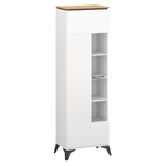 Casa si Gradina - Mobilier - Comode si corpuri - Corpuri bucatarie - Vitrina, alb/stejar evoke, VELIS 1D - Infinity.ro