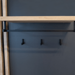 Casa si Gradina - Mobilier - Dulapuri si sifoniere - Dulapuri - Set de hol, antracit extra lucios HG/stejar artisan, ALIVA V2 - Infinity.ro