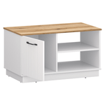 Casa si Gradina - Mobilier - Mese si birouri - Masute de cafea - Masuta de cafea, alb/stejar evoke, VELIS 1D - Infinity.ro