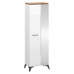 Casa si Gradina - Mobilier - Dulapuri si sifoniere - Dulapuri - Dulap cu oglinda, alb/stejar evoke, VELIS 1D/40 - Infinity.ro