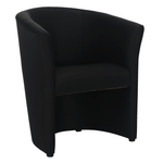 Casa si Gradina - Mobilier - Scaune si fotolii - Fotolii - Fotoliu de club, piele ecologica Damasko neagra, CUBA - Infinity.ro