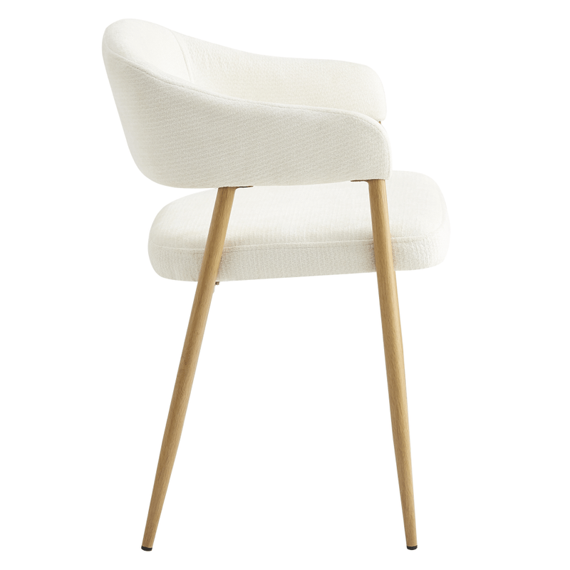 Casa si Gradina - Mobilier - Scaune si fotolii - Scaune - Fotoliu de sufragerie de design, crem/fag, NIZAR TYP 1 - Infinity.ro
