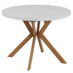 Casa si Gradina - Mobilier - Mese si birouri - Mese bucatarie si dining - Masa extensibila de sufragerie, alba/stejar, 100-250x75,5 cm, LUKOS - Infinity.ro