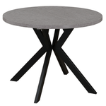 Casa si Gradina - Mobilier - Mese si birouri - Mese bucatarie si dining - Masa de sufragerie extensibila, beton deschis/negru, 100-250x75,5 cm, LUKOS - Infinity.ro