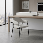 Casa si Gradina - Mobilier - Scaune si fotolii - Scaune - Fotoliu de sufragerie design, gri deschis/negru, NIZAR TYP 2 - Infinity.ro