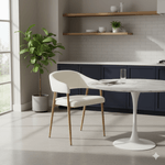 Casa si Gradina - Mobilier - Scaune si fotolii - Scaune - Fotoliu de sufragerie de design, crem/fag, NIZAR TYP 1 - Infinity.ro