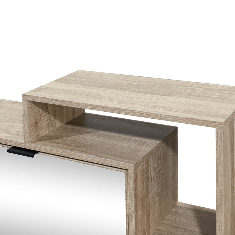 Casa si Gradina - Mobilier - Dulapuri si sifoniere - Dulapuri pantofi - Pantofar basculant cu oglinda, stejar sonoma, KENTIN TYP 1 - Infinity.ro