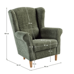 Casa si Gradina - Mobilier - Scaune si fotolii - Fotolii - Fotoliu, textil verde Coral, CHARLOT - Infinity.ro