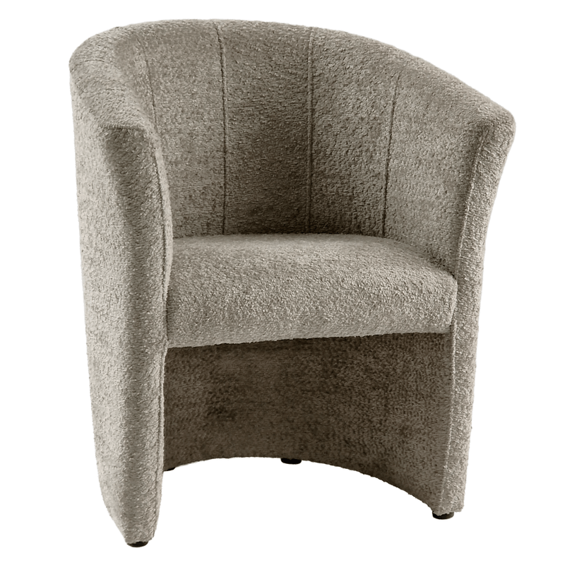 Casa si Gradina - Mobilier - Scaune si fotolii - Fotolii - Fotoliu de club, material textil gri-bej Taupe Coral, CUBA - Infinity.ro