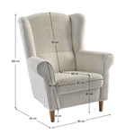 Casa si Gradina - Mobilier - Scaune si fotolii - Fotolii - Fotoliu, textil crem Coral, CHARLOT - Infinity.ro