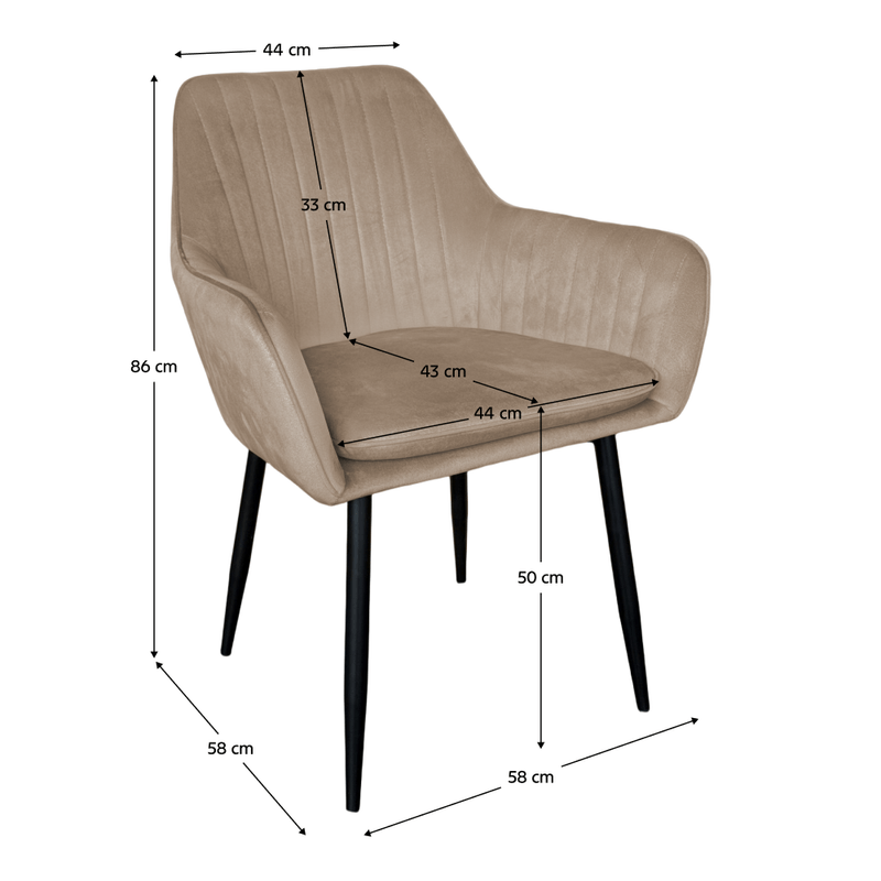 Casa si Gradina - Mobilier - Scaune si fotolii - Scaune - Fotoliu de design, catifea Velvet gri maroniu Taupe, ZIRKON NEW - Infinity.ro