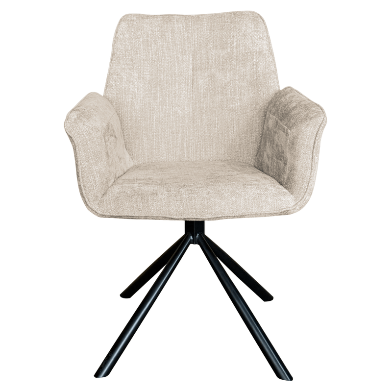 Casa si Gradina - Mobilier - Scaune si fotolii - Scaune - Fotoliu de sufragerie pivotant, maro deschis/negru, ENDRY - Infinity.ro