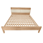 Casa si Gradina - Mobilier - Paturi si accesorii - Paturi - Pat matrimonial, 180x200, lemn masiv, natural, KIMIA - Infinity.ro