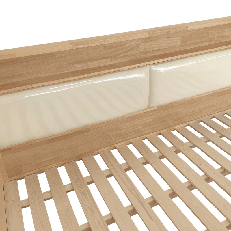 Casa si Gradina - Mobilier - Paturi si accesorii - Paturi - Pat matrimonial, 180x200, lemn masiv, natural, KIMIA - Infinity.ro