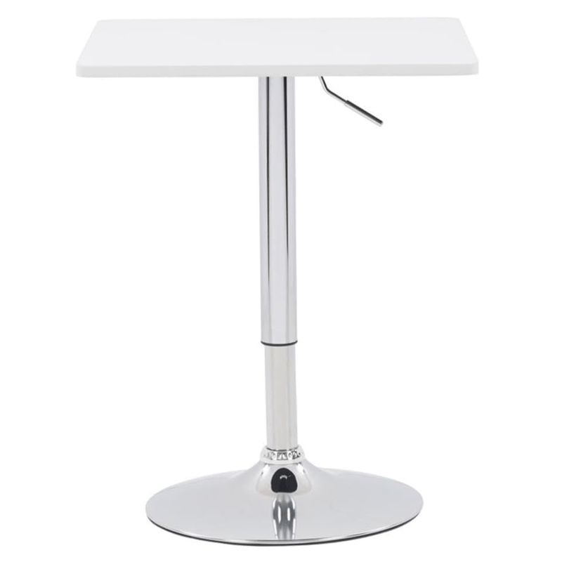 Casa si Gradina - Mobilier - Mese si birouri - Mese bucatarie si dining - Masa de bar cu inaltime reglabila, alb, 57x57x84,5-104 cm, FLORIAN 3 NEW - Infinity.ro