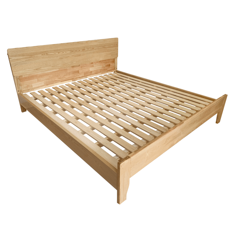 Casa si Gradina - Mobilier - Paturi si accesorii - Paturi - Pat matrimonial, 180x200, lemn masiv, natural, BEDIA - Infinity.ro