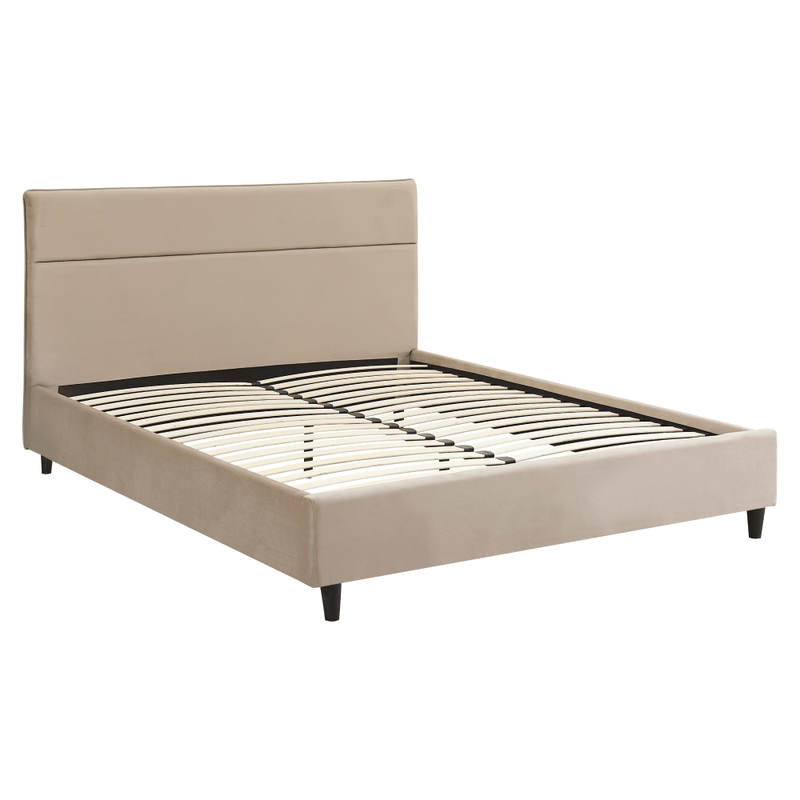 Casa si Gradina - Mobilier - Paturi si accesorii - Paturi - Pat matrimonial cu somiera, maro, 160x200, VOLITA - Infinity.ro