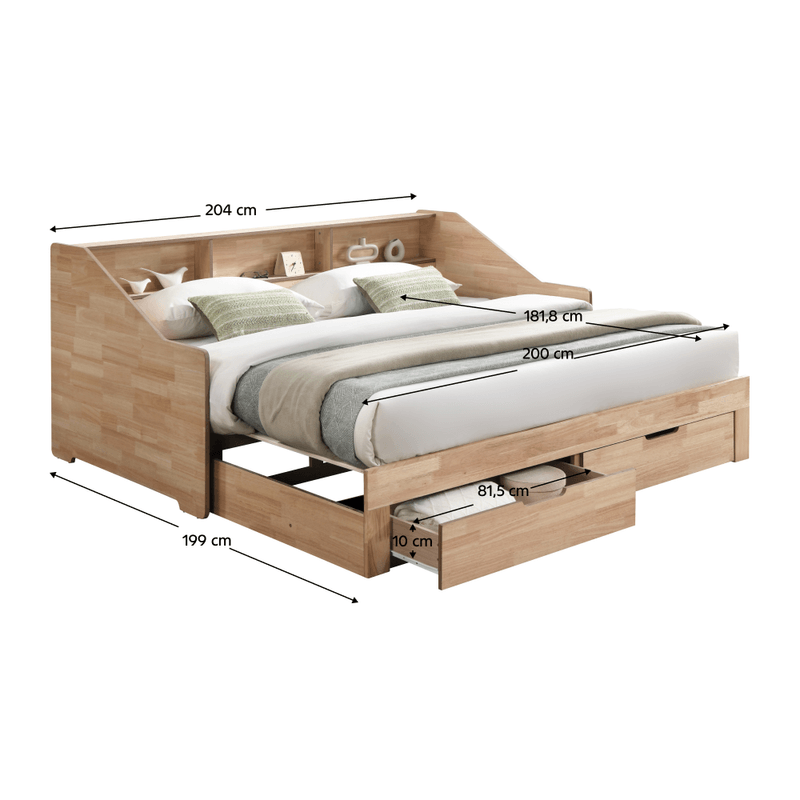 Casa si Gradina - Mobilier - Mobilier copii - Patuturi copii - Pat extensibil, natural, MONETA - Infinity.ro