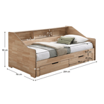 Casa si Gradina - Mobilier - Mobilier copii - Patuturi copii - Pat extensibil, natural, MONETA - Infinity.ro