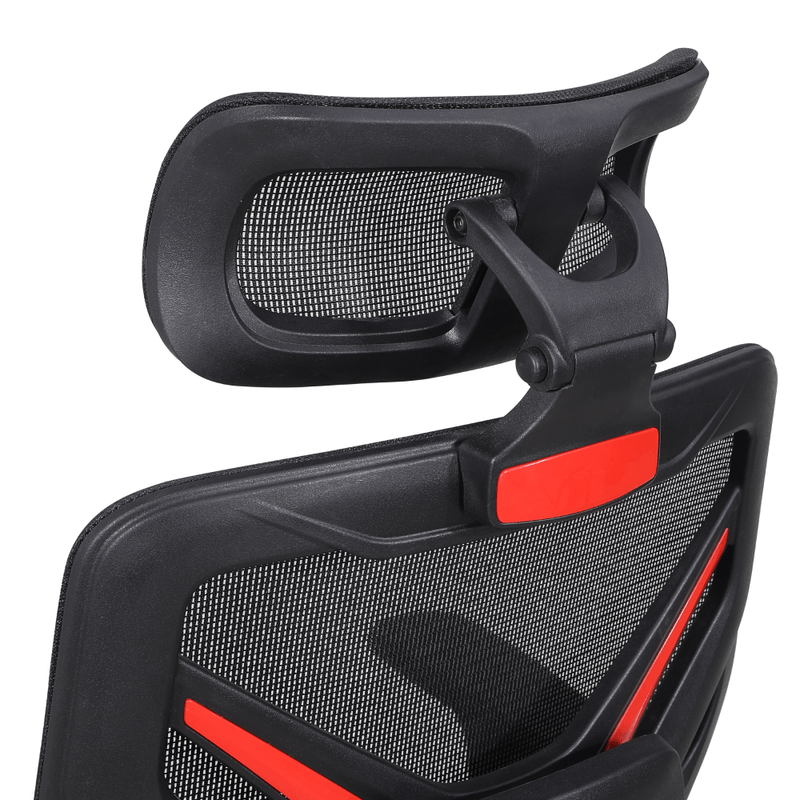 Casa si Gradina - Mobilier - Scaune si fotolii - Scaune - Scaun de birou, negru/rosu, portanta 150 kg, JANIK - Infinity.ro