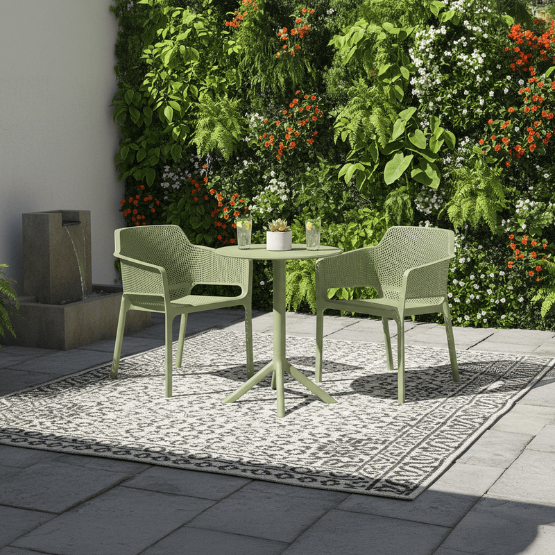 Casa si Gradina - Gradina si terasa - Mobilier exterior - Scaune si sezlonguri gradina - Fotoliu stivuibil, verde, LAVTON - Infinity.ro