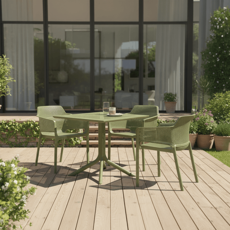 Casa si Gradina - Gradina si terasa - Mobilier exterior - Scaune si sezlonguri gradina - Fotoliu stivuibil, verde, LAVTON - Infinity.ro