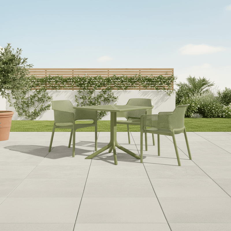 Casa si Gradina - Gradina si terasa - Mobilier exterior - Scaune si sezlonguri gradina - Fotoliu stivuibil, verde, LAVTON - Infinity.ro