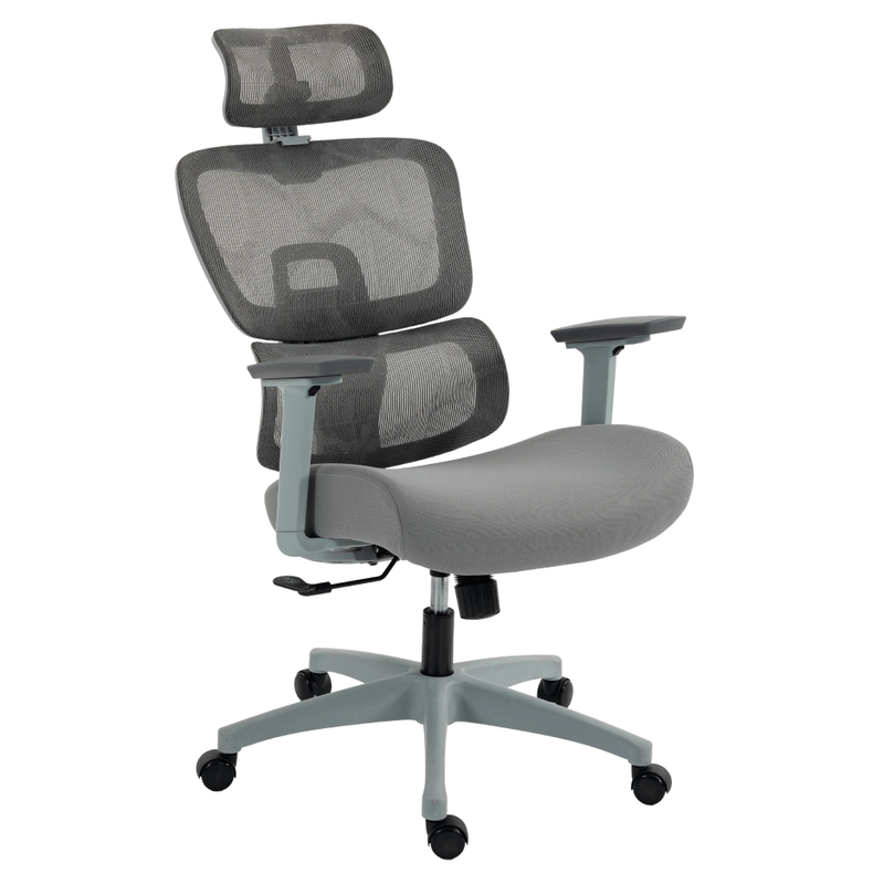 Casa si Gradina - Mobilier - Scaune si fotolii - Scaune - Scaun de birou, gri deschis/gri, Portanta 150 kg, ERMEN NEW - Infinity.ro