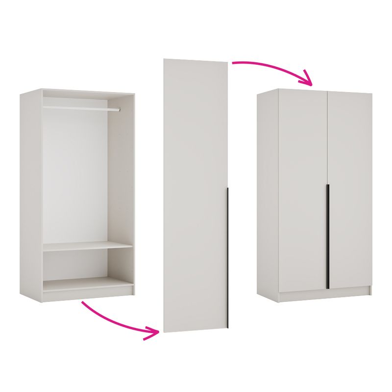 Casa si Gradina - Mobilier - Dulapuri si sifoniere - Dulapuri - Corp dulap 100, cu umerase, casmir, KREO - Infinity.ro