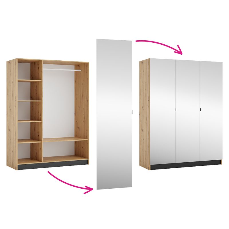 Casa si Gradina - Mobilier - Dulapuri si sifoniere - Dulapuri - Corp dulap 150, stejar artisan, KREO - Infinity.ro