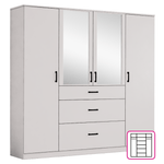 Casa si Gradina - Mobilier - Dulapuri si sifoniere - Dulapuri - Dulap de haine, cu patru usi, casmir, ANTONY - Infinity.ro