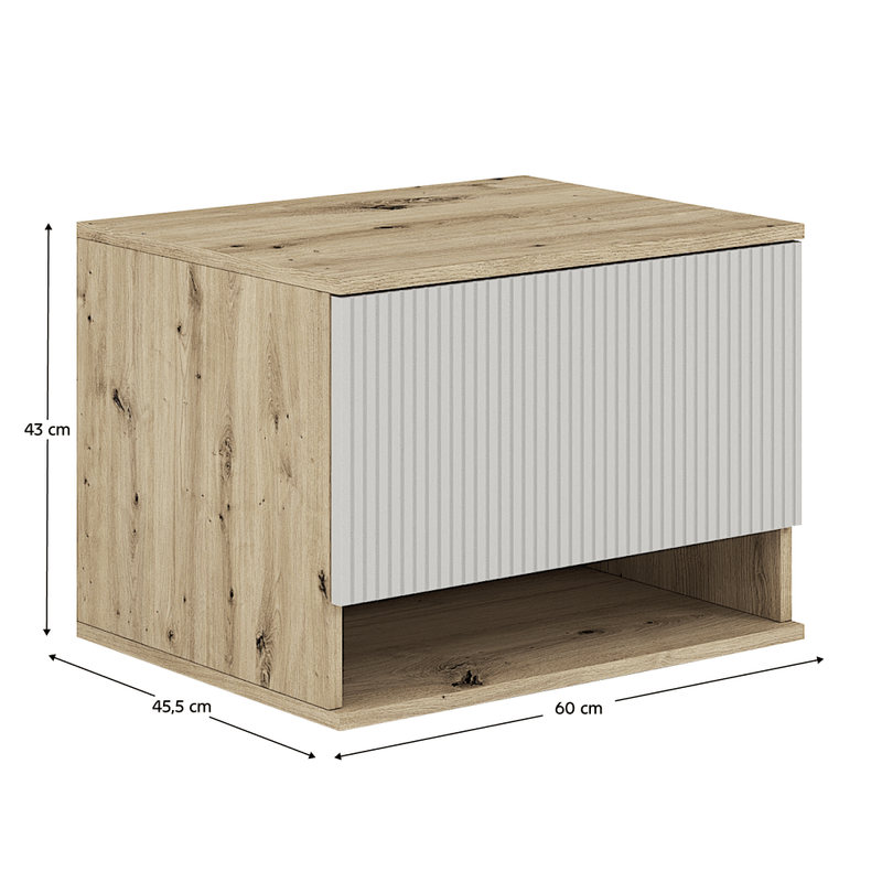 Casa si Gradina - Mobilier - Mobilier baie - Comode baie - Dulapior de pus sub chiuveta, stejar artisan/casmir, COLOS 60 - Infinity.ro