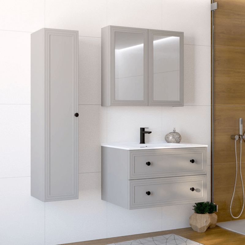Casa si Gradina - Mobilier - Mobilier baie - Comode baie - Dulapior inalt, casmir, JUMP - Infinity.ro