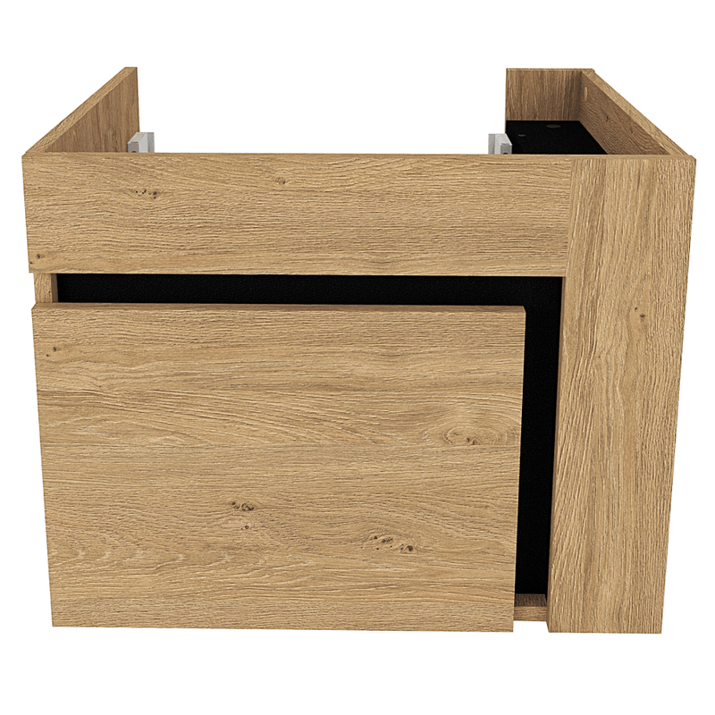 Casa si Gradina - Mobilier - Mobilier baie - Comode baie - Dulapior de pus sub chiuveta, stejar auriu/negru, MOURO 60 - Infinity.ro