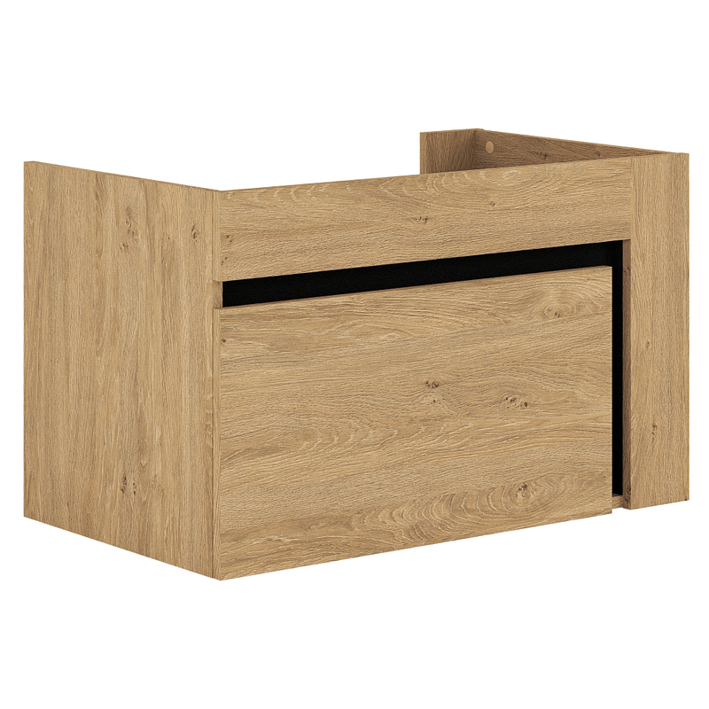 Casa si Gradina - Mobilier - Mobilier baie - Comode baie - Dulapior de pus sub chiuveta, stejar auriu/negru, MOURO 80 - Infinity.ro