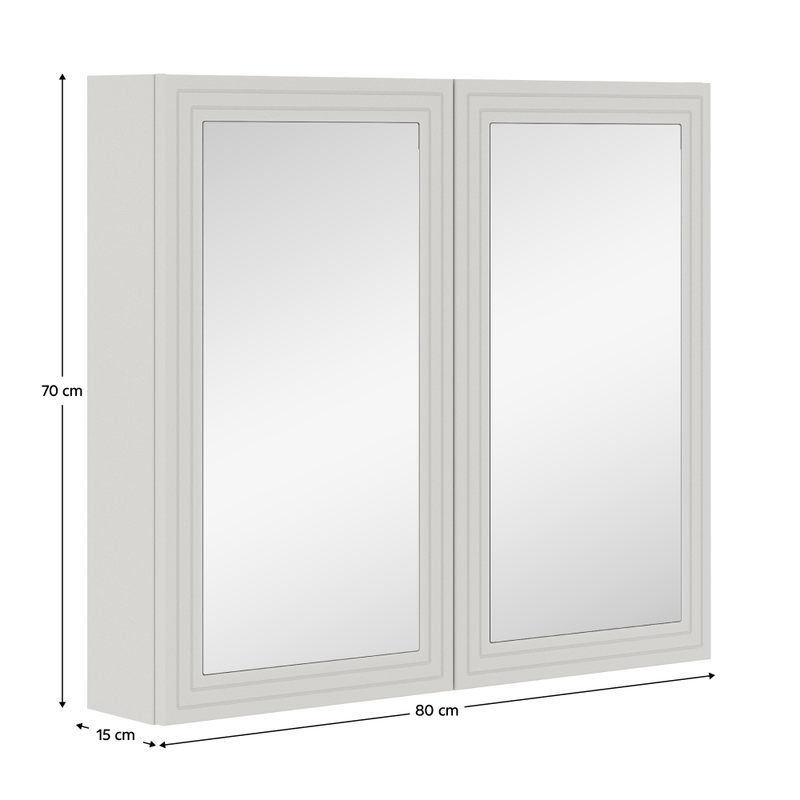 Casa si Gradina - Mobilier - Mobilier baie - Comode baie - Dulapior suspendat cu oglinda, casmir, JUMP 80 - Infinity.ro