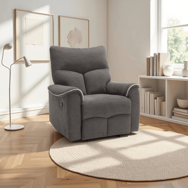 Casa si Gradina - Mobilier - Scaune si fotolii - Fotolii - Fotoliu relaxant, maro/bej, NADER - Infinity.ro