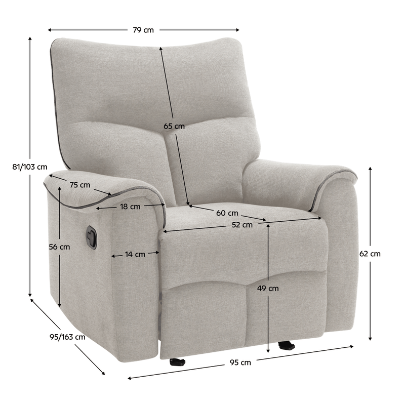 Casa si Gradina - Mobilier - Scaune si fotolii - Fotolii - Fotoliu relaxant, bej/maro, NADER - Infinity.ro