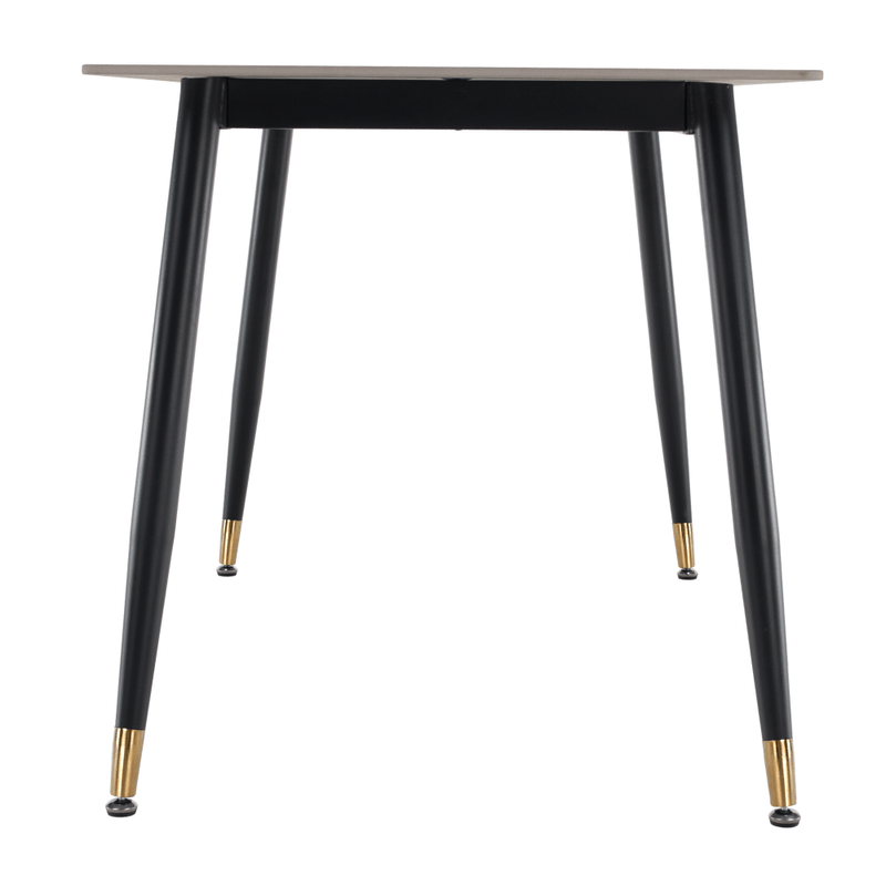 Casa si Gradina - Mobilier - Mese si birouri - Mese bucatarie si dining - Masa de sufragerie, marmura alba/neagra/aur, 121x71 cm, FLORENC TIP 1 - Infinity.ro