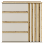 Casa si Gradina - Mobilier - Comode si corpuri - Comode - Comoda, 1D4S casmir/stejar artisan, DERIS - Infinity.ro