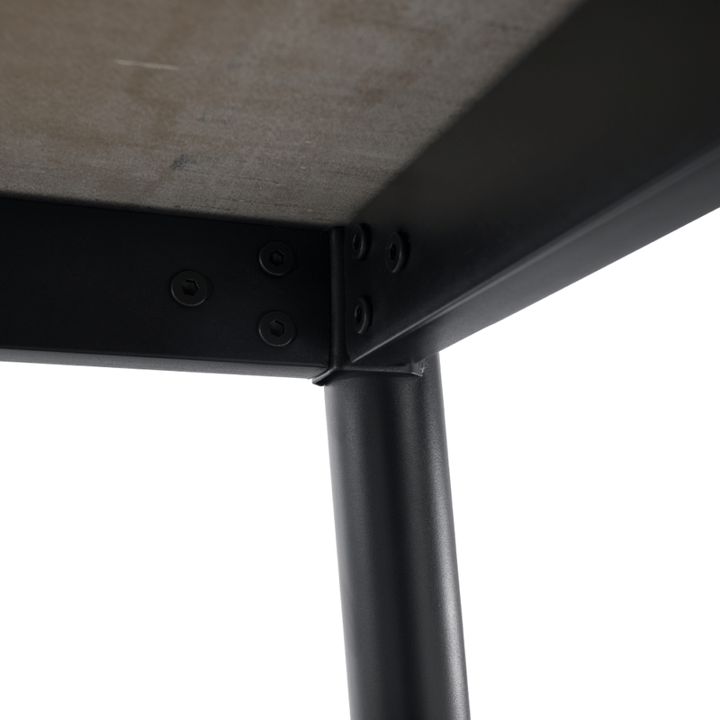 Casa si Gradina - Mobilier - Mese si birouri - Mese bucatarie si dining - Masa de sufragerie, gri marmura/neagra/aur, 121x71 cm, FLORENC TIP 1 - Infinity.ro