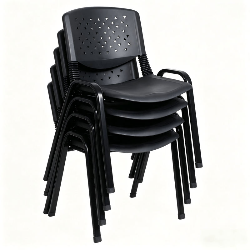 Casa si Gradina - Mobilier - Scaune si fotolii - Scaune - Scaun de conferinte, stivuibil, negru, EFISIO - Infinity.ro