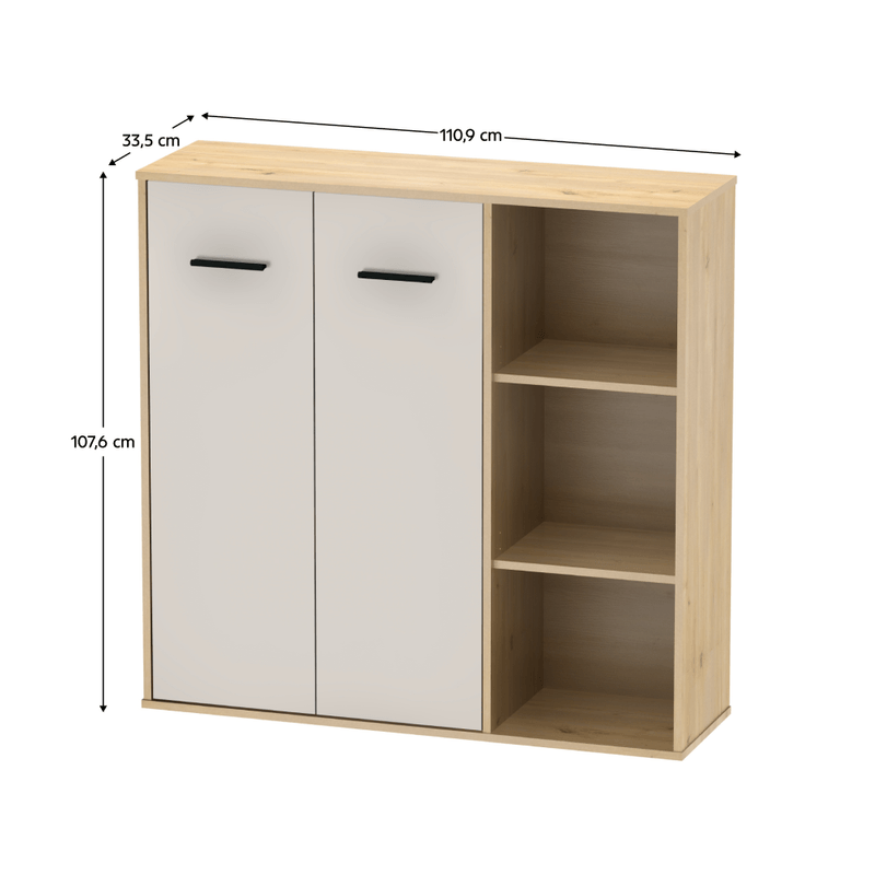 Casa si Gradina - Mobilier - Biblioteci si rafturi - Etajere - Dulap, stejar artisan/casmir, MAURUS NEW MA32 - Infinity.ro
