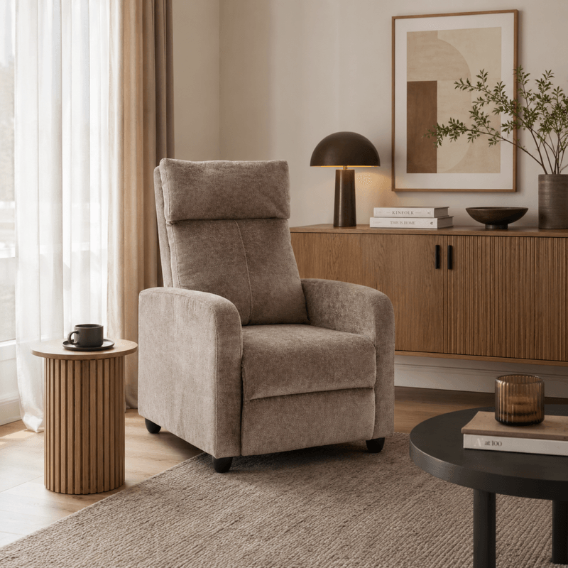 Casa si Gradina - Mobilier - Scaune si fotolii - Fotolii - Fotoliu de relaxare, maro tesatura Aphrodite, KRESO NEW - Infinity.ro