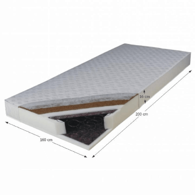 Casa si Gradina - Mobilier - Saltele si somiere - Saltele - Saltea, dubla, cu arcuri, 160x200, KOKOS MEDIUM - Infinity.ro
