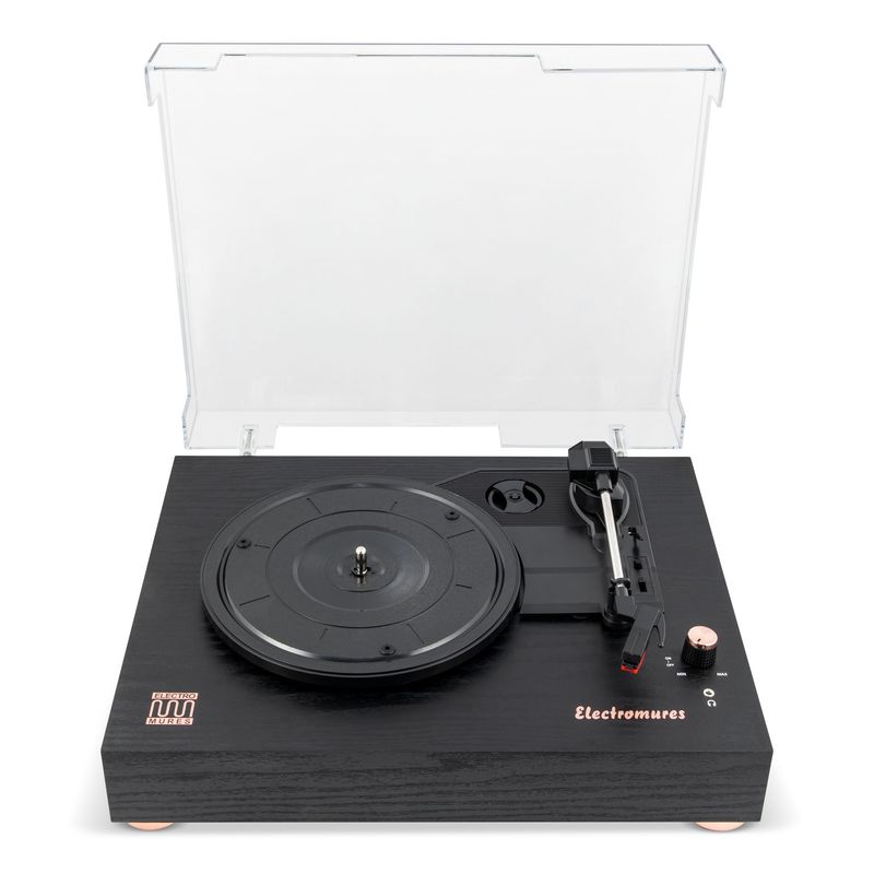 TV, Audio-Video si Foto - Audio Hi-Fi - Pick-Up - Pick-up cu Ac Safir si Bluetooth 5.4,Electromures EM 1031,Difuzoare(2x3W),3 viteze ,vinil acceptate 7''10",12", Negru - Infinity.ro