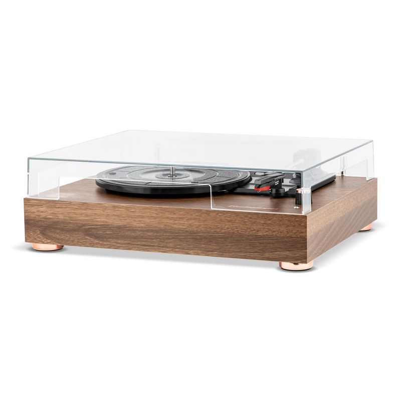 TV, Audio-Video si Foto - Audio Hi-Fi - Pick-Up - Pick-up cu Ac Safir si Bluetooth 5.4,Electromures EM 1031,Difuzoare(2x3W),3 viteze ,vinil acceptate 7''10",12", Maro - Infinity.ro